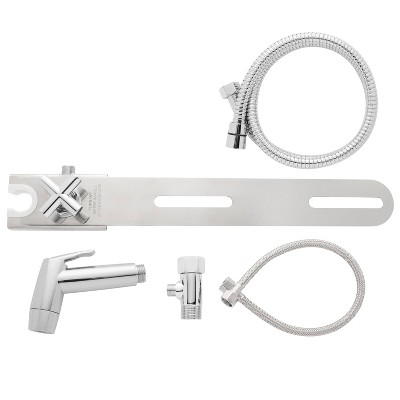 Stainless Steel Hand-Held Bidet Sprayer with Holster and Shut Off
