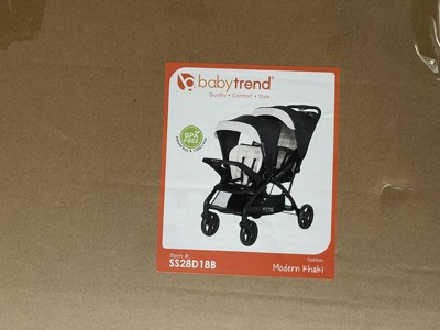 Baby Trend Sit N Stand poussette double pliable convertible avec 2