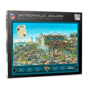 NFL Jacksonville Jaguars Joe Journeyman Seek and Find Puzzle - 500pc - 1 of 4