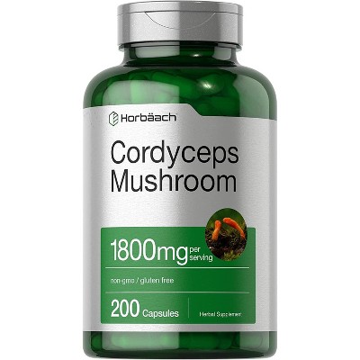 Horbaach Cordyceps Sinesis Mushroom 1800mg | 200 Capsules