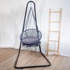 Sol Living Bahia Macrame Hammock Chair for Indoor & Outdoor Use with Cushion - 2 of 4