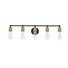 Elegant Lighting Serif 5 light brass and black Wall Sconce - 3 of 4
