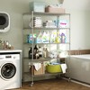 Munora - 5-Tier Adjustable Wire Shelving with Lockable Wheels - 75"H x 48"W x 24"D - Chrome Plated - 2 of 4