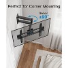 Full Motion TV Wall Mount for 26-60" Flat/Curved TVs, Heavy Duty Single Articulating Arm, Supports Up to 77 lbs, Max VESA 400x400mm, Swivel & Tilt - 4 of 4