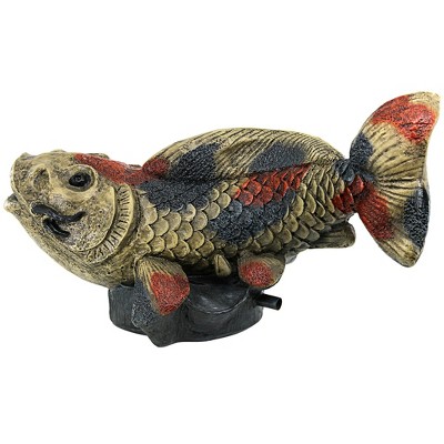 Showa Koi Multicolor Resin Garden Spitter Statue