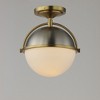 Maxim Lighting Duke 1 - Light Semi-Flush Mount in  Satin Nickel/Satin Brass - 3 of 3