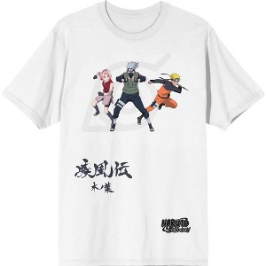 Naruto Shippuden Character Men's White Graphic Tee - 1 of 1