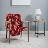 Iveta Abolina Silent Night Red 56"x46" Woven Throw Blanket - Deny Designs - image 2 of 4