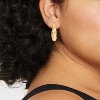 Twisted Hoop Earrings - Universal Thread™ Metallic Gold: Nickel-Free Clip-In Clasp, Lightweight 1" Design - 2 of 3