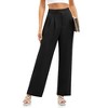 Womens Dress Pants Wide Leg High Waist Business Casual Trousers Pants - 2 of 4