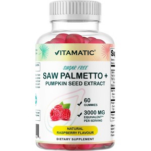 Sugar Free Saw Palmetto with Pumpkin Seed 3000 mg - 60 Gummies - 1 of 4