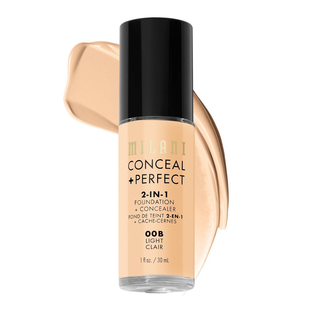 Photos - Other Cosmetics Milani Conceal + Perfect 2-in-1 Foundation + Concealer - 00B Light - 1 fl 