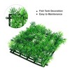 Unique Bargains Artificial Plastic Lawn for Fish Tank Landscape Decoration Green 6.3x5.91 Inch - 3 of 4