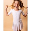 Leveret Girls Elbow Sleeve Skirt Leotard - 2 of 4