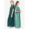 Only Necessities Plus Size 2-Pack Long Silky Gown - 4 of 4
