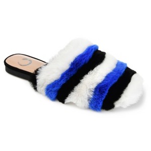 Journee Collection Women's Faux Fur Evelin Mule - 1 of 4