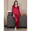 SilkSilky Women's Binding Trim Classic Pure Silk Pajama Set - 4 of 4