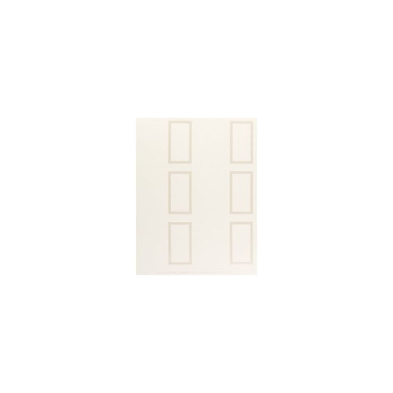 Masterpiece Studios Pearl Border Place Cards 3.5 " x 4.25" Ivory 60/Pack (959005), 1 of 2