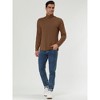 Lars Amadeus Men's Slim Fit Long Sleeve Pullover Solid Turtleneck Sweater - 4 of 4