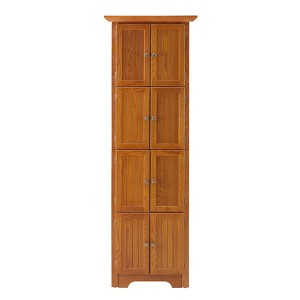 Dexmalle 4-Tier 72" Corner Kitchen Pantry Storage Cabinet with 8 Doors Tall Storage Cabinet - 1 of 4