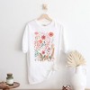 Simply Sage Market Women's Pastel Wildflowers Short Sleeve Garment Dyed Tee - 2 of 2