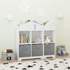Kids Dollhouse Bookcase with Storage, 1-Tier Storage Display Organizer with 1 Collapsible Fabric Drawer - 4 of 4