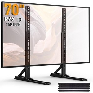 PERLESMITH Tabletop TV Stand for 32-70" LCD/LED TVs, Sturdy Design for Home or Office Use - 1 of 4
