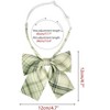 INSPIRE CHIC Women's Plaid Uniform Pre-tied Knot Cute Stylish Colorful Bow Ties - 2 of 4