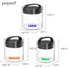 Prepara Evak Fresh Saver Short - Black Handle, Variety Pack (Set of 3) - 4 of 4
