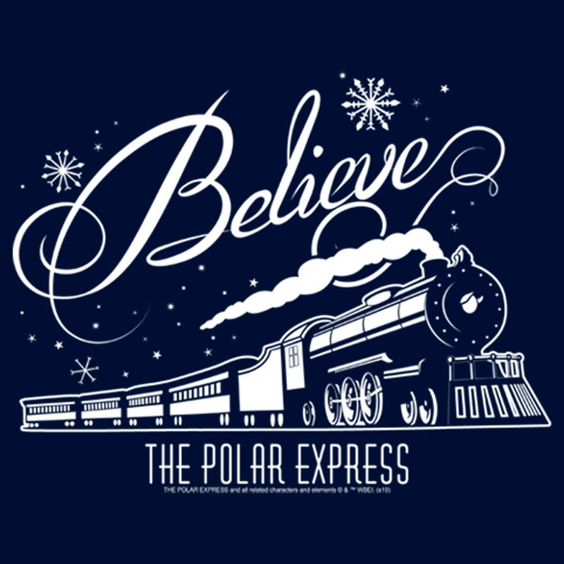 Boy's The Polar Express Believe Retro Train T-Shirt, 2 of 5