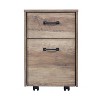 Saint Birch Alaska Mobile File Cabinet, Rustic Oak - 3 of 4