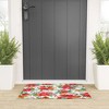 Ninola Design Poinsettia holiday flowers Welcome Mat - Society6 - 2 of 3