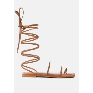 Amatha Essential Toe Ring Summer Leather Womens Flats - 1 of 4