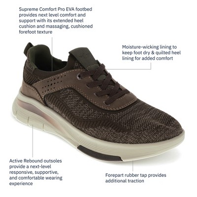 Dockers Mens Pulse Active Rebound Casual Sneaker, Dark Brown, Size 10 — фото 8