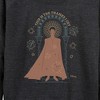 Women's - Disney - This Is The Thanks I Get King Lightweight French Terry Wide Neck Long Sleeve Shirt - 2 of 4