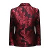 Cloudstyle Boys Tuxedo Suit Shiny Formal Dress 2 Pieces Suit Set Paisley Blazer Pants Sequin Shawl Collar - 4 of 4