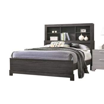 Lantha Bed with Storage Gray Oak - Acme Furniture