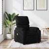 vidaXL Black Fabric Massage Recliner Chair - 6-Point Vibration, Manual Adjust, Convenient Side Pocket - Ideal for Home/Office - 2 of 4