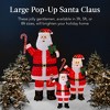 Best Choice Products Lighted Pop-Up Santa Claus, Outdoor Christmas Holiday Decoration w/ LED Lights, Hat, Gift - 3 of 4