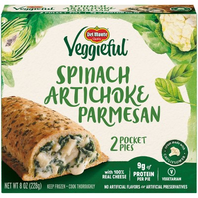 Veggieful Frozen Pocket Pies Spinach Artichoke Parmesan - 8oz
