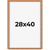 PosterPalooza | Classic Brown Picture Frame - UV Acrylic, Foam Board Backing, Hanging Hardware - 2 of 4