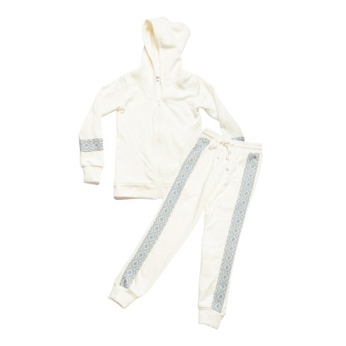 Mixed Up Clothing Kids Rand Hoodie Jogger Set - Ivory - 4 : Target