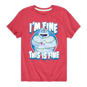 Boys' - Rudolph - This Is Fine Short Sleeve Graphic T-Shirt - 1 of 4
