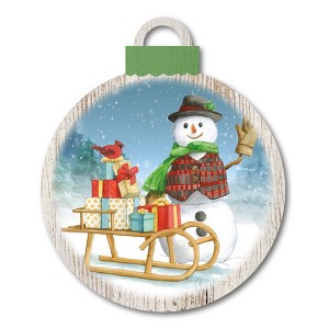 Snowman Family IV Hanging Ornament Artboard - 1 of 2