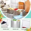 Aoibox Stainless Steel Chilled Condiment Server with Lids, Ice Trays, 3 Tongs, 3 Forks & 3 Spoons for Bars, Parties, Picnics, Restaurants&Coffee Shops - 4 of 4