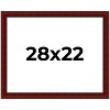PosterPalooza | Weathered Red Picture Frame - UV Acrylic, Backing Board, Hanging Hardware Included - 2 of 4