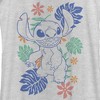 Women's Lilo & Stitch Colorful Tropical Flowers Racerback Tank Top - 2 of 4