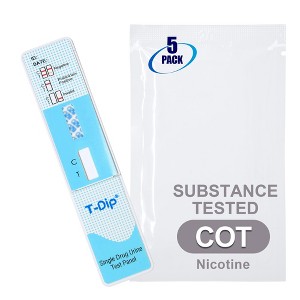 Mintegrity [5pk] - Nicotine (COT) Single Panel Drug Tests Card, Single Panel COT Screen Urine Drug Test Card | MT-WCOT-114 - 1 of 4