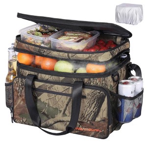 WARMOUNTS 42qt Insulated Cooler Bag 48 Cans Soft Cooler with 2 Compartment - 1 of 4