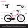 Aukfa 20 Inch Kids Bike for Boys Girls Ages 4-7 Years 1-Speed Childrens Bicycle with Training Wheels & Dual Brakes - 4 of 4